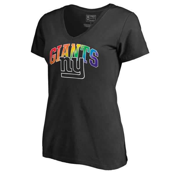 Women's New York Giants NFL Pro Line by Fanatics Branded Black Plus Sizes Pride T-Shirt,We sell and wholesale Women's New York Giants NFL Pro Line by Fanatics Branded Black Plus Sizes Pride T-Shirt on line form chian!